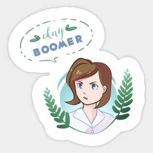 Chloe Swarbrick Ok Boomer Sticker